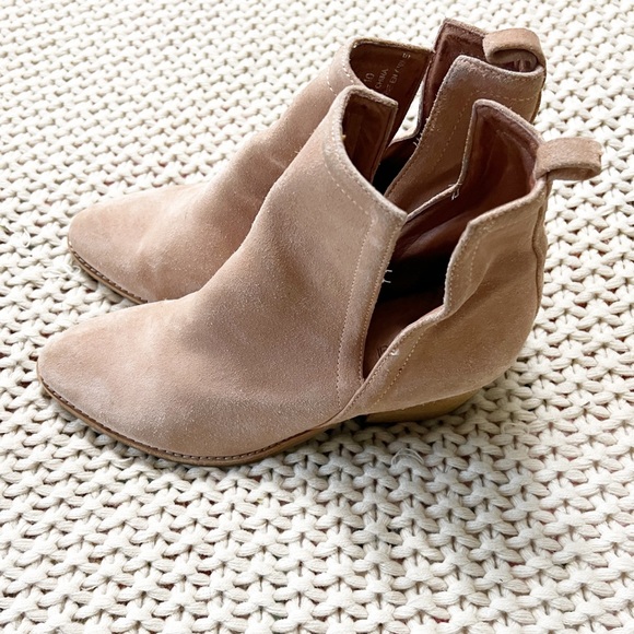 Jeffrey Campbell Pink Suede Western Ankle Boots 10 - Picture 5 of 8